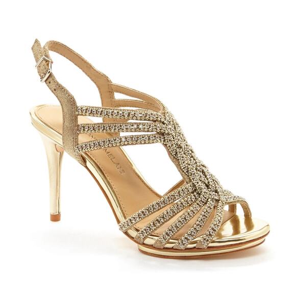 Antonio Melani Marnee Jewel Sandal Nude/Gold - 9 - Picture 1 of 4